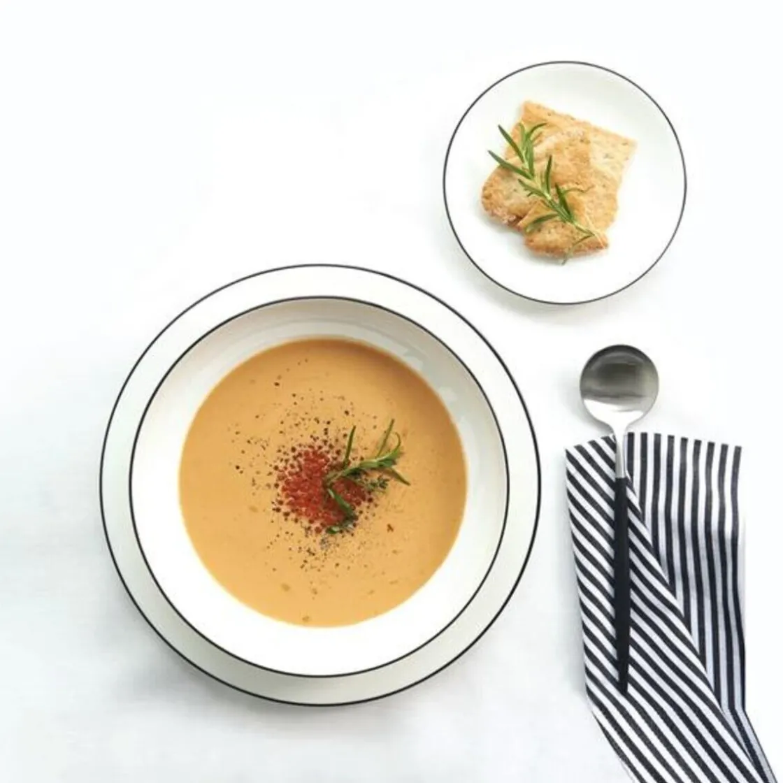 ASA Pasta-/Suppen-Teller D. 22 cm A Table Ligne noir