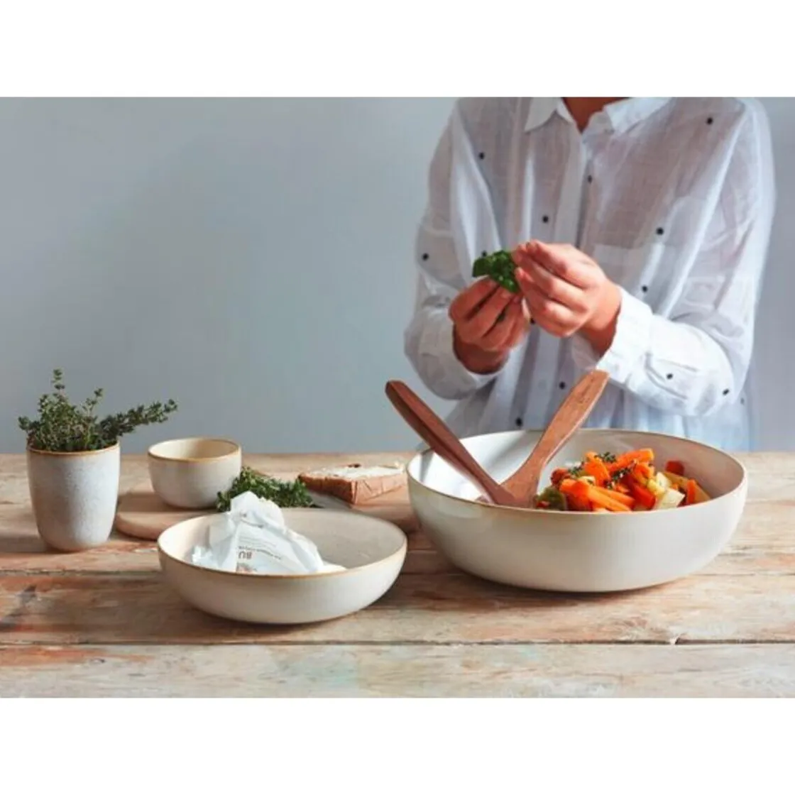 20 Jahre Tischwelt<ASA Salatschale 22 cm Saisons Sand