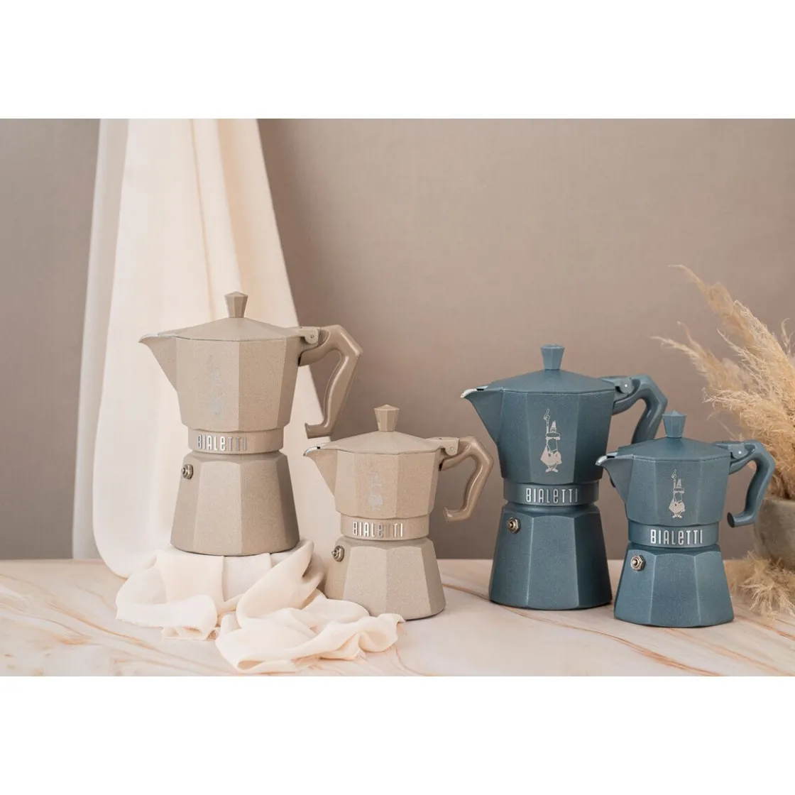 Bialetti Espressokocher 6 Tassen Moka Express Exclusive Induction Grey