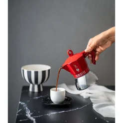 Espressokocher<Bialetti Espressokocher 4 Tassen Moka Exclusive Induction Red