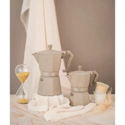 Bialetti Espressokocher 6 Tassen Moka Express Exclusive Induction Cremé