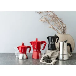 Espressokocher<Bialetti Espressokocher 2 Tassen Moka Exclusive Induction Red