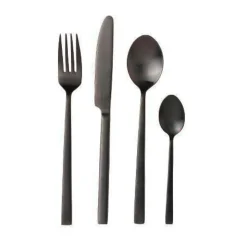 Besteck Set 4 Personen<Bitz Besteck Set 16tlg. schwarz