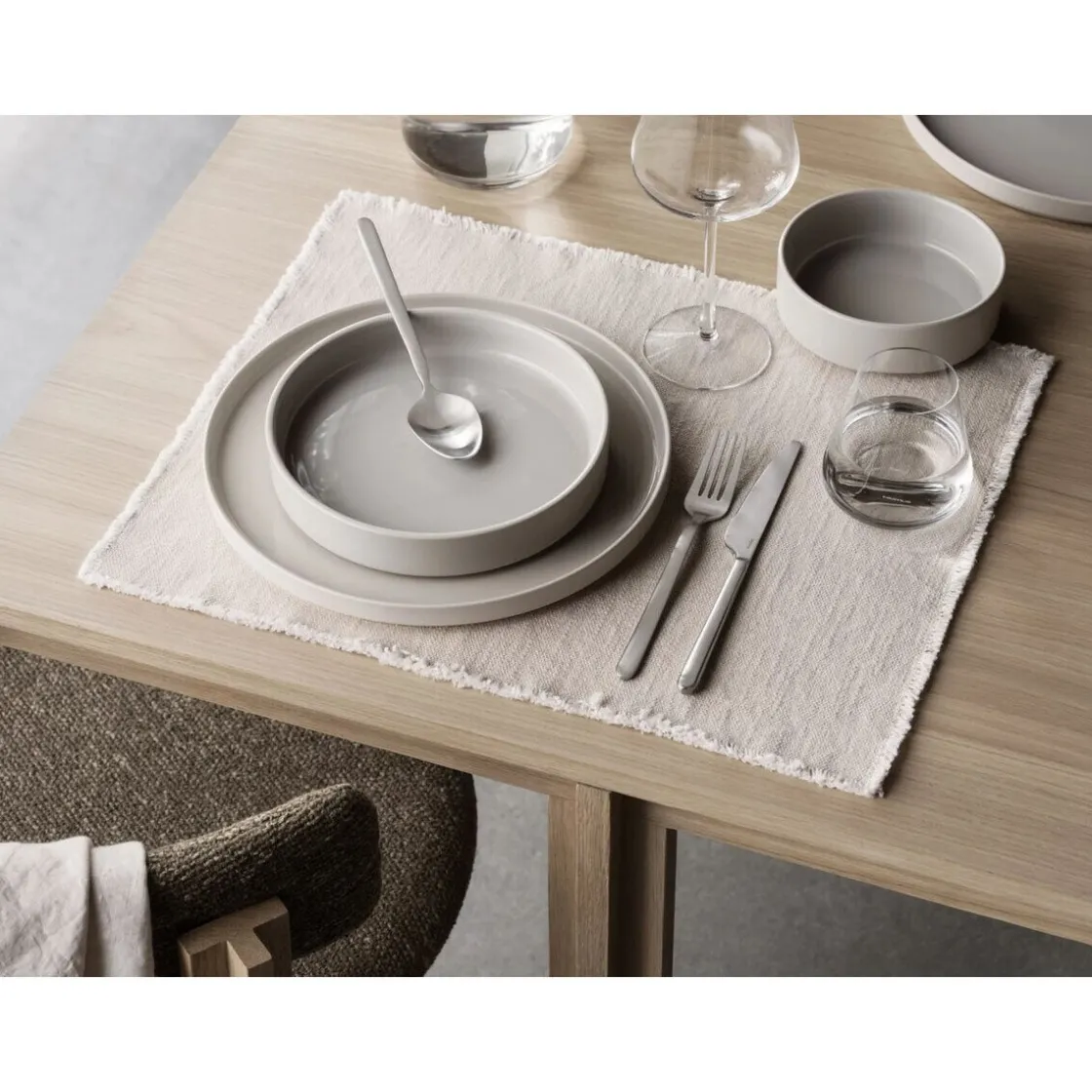 Blomus Teller tief 20 cm Pilar Moonbeam