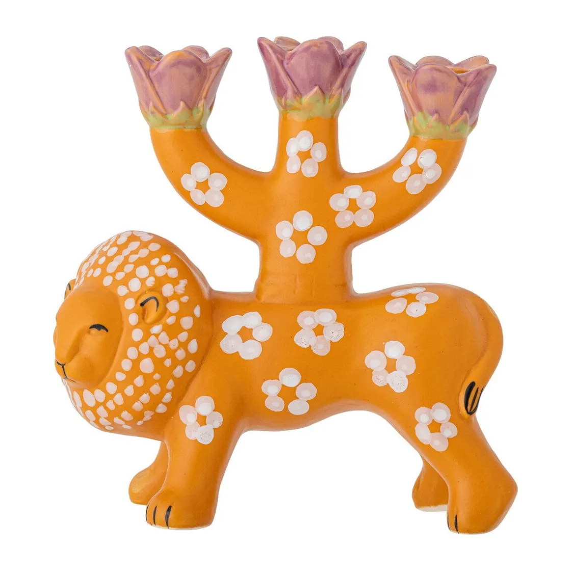 Weihnachtskerzen<Bloomingville Kerzenhalter 20 cm Lazar orange