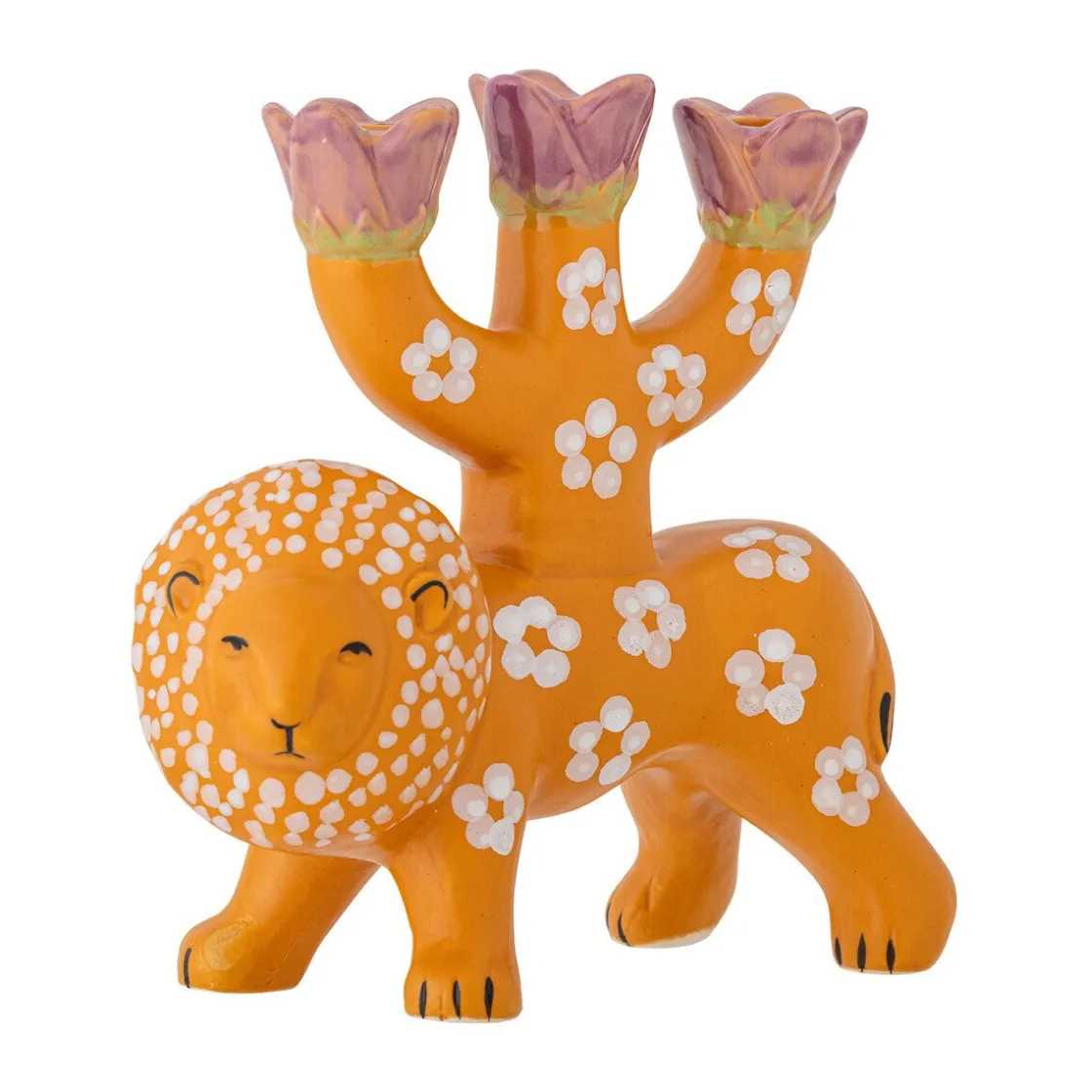 Weihnachtskerzen<Bloomingville Kerzenhalter 20 cm Lazar orange