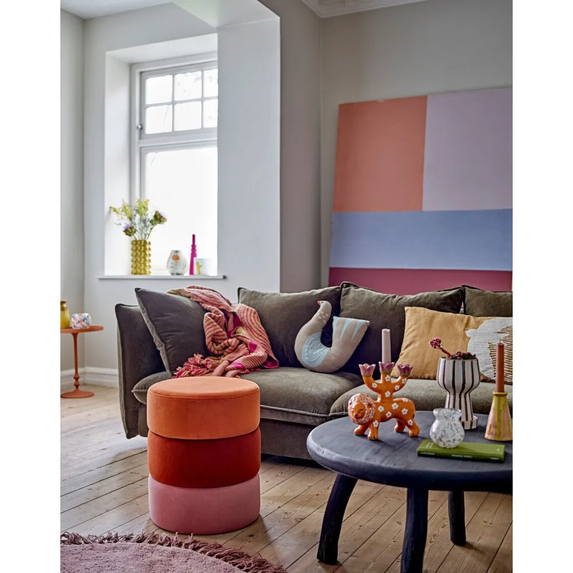 Weihnachtskerzen<Bloomingville Kerzenhalter 20 cm Lazar orange