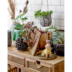 Weihnachtskerzen<Bloomingville Kerzenhalter 2er-Set Mamie braun