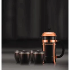 Cafécore<Bodum Kaffeebereiter 8 Tassen Chambord kupfer
