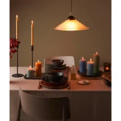 Weihnachtskerzen<Bolsius 8er Pack Stumpenkerze 100/50 Rustik Shine olivengrün 70