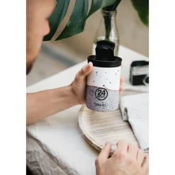 24bottles Thermobecher 350 ml Wabi mit Kaffeedeckel