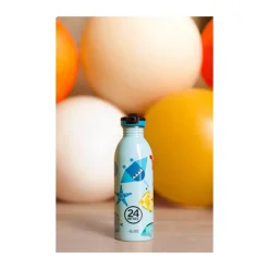 Trinkflaschen<24bottles Trinkflasche 0,5 l Sea Friends blau mit Sportdeckel