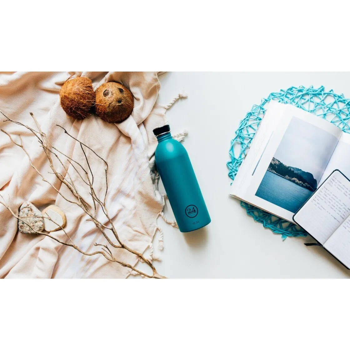24bottles Trinkflasche 0,5 l Urban Bottle Stone Atlantic Bay