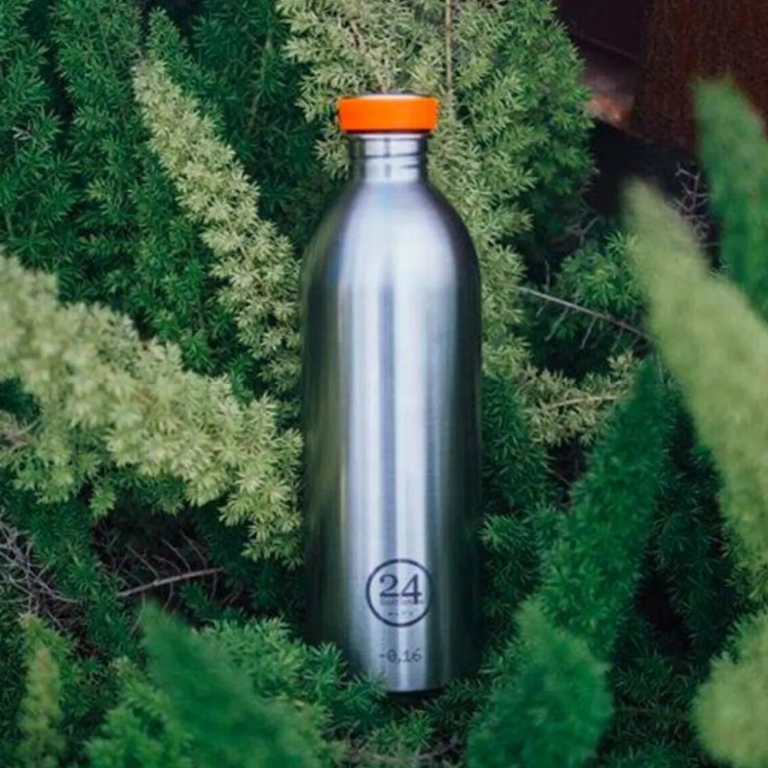 Trinkflaschen<24bottles Trinkflasche 1,0 l Urban Bottle Brushed Steel