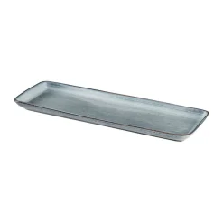 Servierplatten<Broste Copenhagen Teller 35x12 cm Nordic Sea Soft Blue