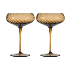 Byon Champagner-Schale 2er-Set Opacity braun