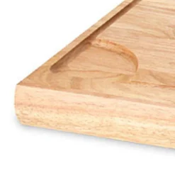 Tranchierbretter<Continenta Back-/Arbeitsbrett 62x47x5 cm Gummibaum