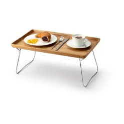 Continenta Bett-Tablett 53x32x7 cm Eiche