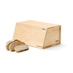 Brotkästen & Brotkörbe<Continenta Brotkasten Gummibaum 40x26x18,5cm