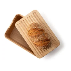 Continenta Brotkasten 36x23x16 cm Gummibaum