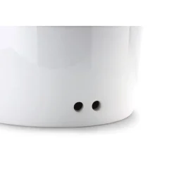 Continenta Brottopf mit Holzdeckel 30x23x13 cm weiß