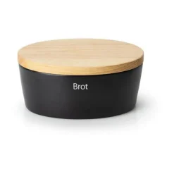 Brotkästen & Brotkörbe|Brottöpfe<Continenta Brottopf 30x23x13 cm schwarz