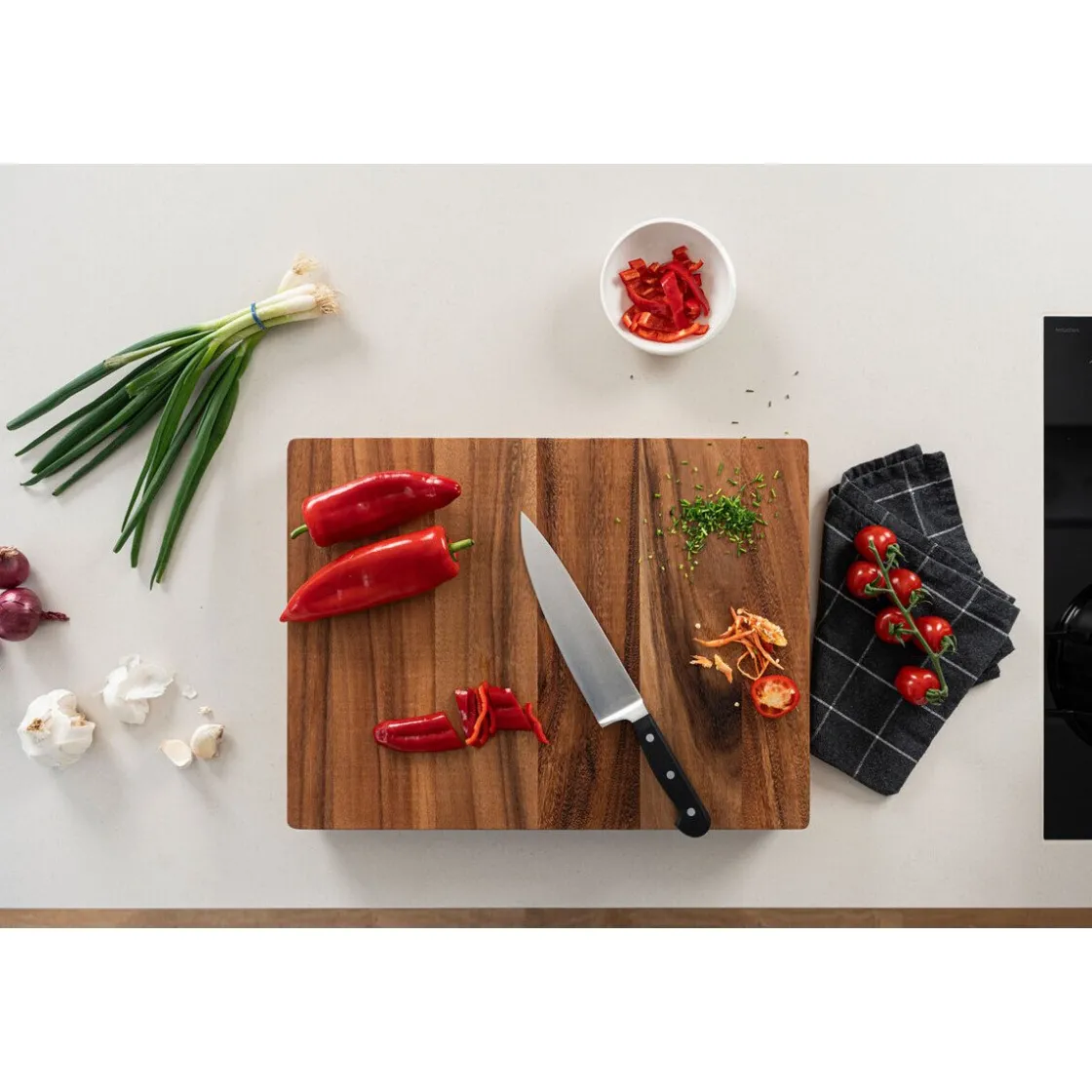 Messer & Co. Entdecken|Schneidebretter Aus Holz<Continenta Hackblock Akazie geölt 48x36x6cm