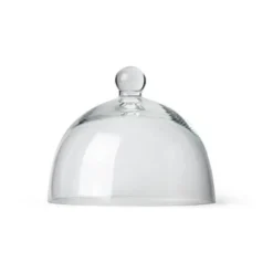 Servierplatten|Antipasti Geschirr<Continenta Käseglocke 2 tlg. Holz / Glas 20cm H 14cm