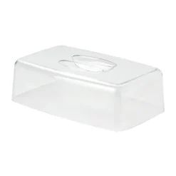 Servierplatten<Continenta Käseglocke 2 tlg. eckig Holz / Acryl 30x20x8,5cm