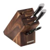 Continenta Messerblock mit 6 Schlitzen Akazie geölt 22x9,5x2cm