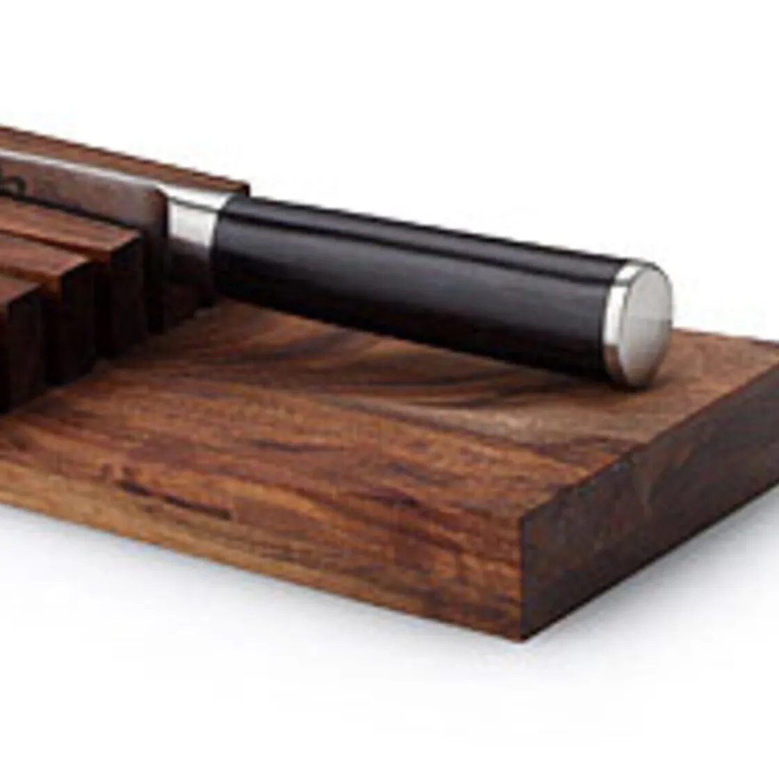 Messerblöcke|Messer & Co. Entdecken<Continenta Messerblock f. Schublade 5 Messer 39 x 11 x 3,5 cm Akazie