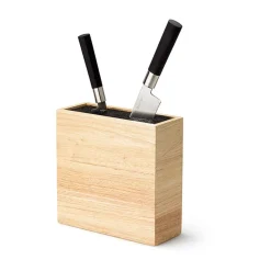 Continenta Messerblock klein mit flex. Einsatz Gummibaum