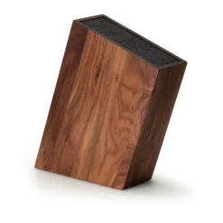 Continenta Messerblock m. flex. Einsatz Walnuss 28,5x8x19cm