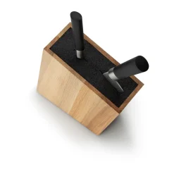 Continenta Messerblock m. flex. Einsatz Eiche 28,5x8x19cm