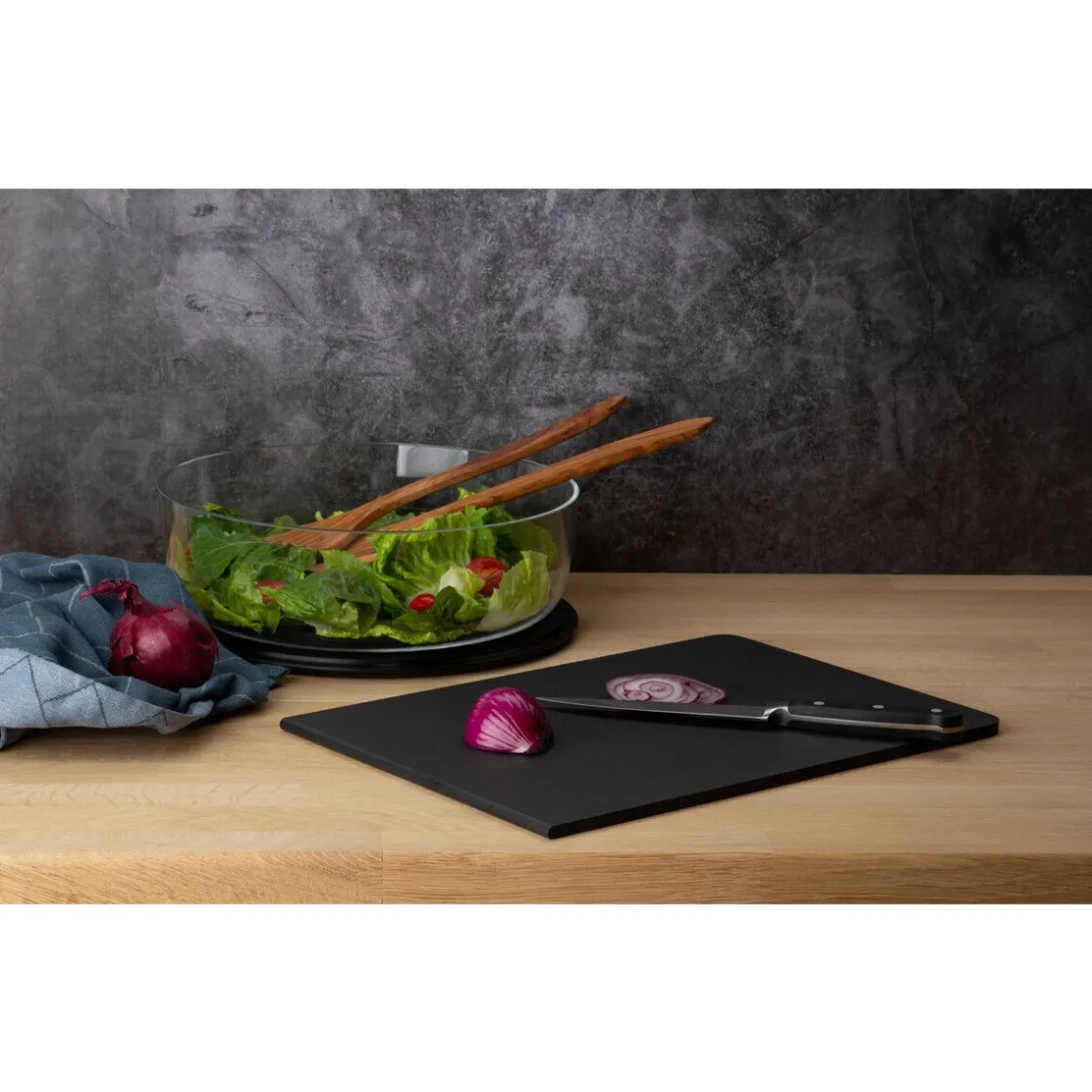 Continenta Schneidebrett 35x24x1 cm Duracore schwarz
