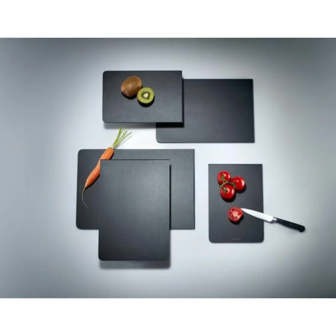 Continenta Schneidebrett 24x16x1 cm Duracore schwarz