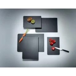 Continenta Schneidebrett 24x16x1 cm Duracore schwarz