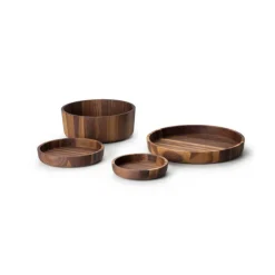 Continenta Schüssel 31 x 12 cm Walnuss