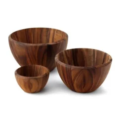 Schüsseln|Salatschüssel<Continenta Schüssel Akazie 25x14,5 cm