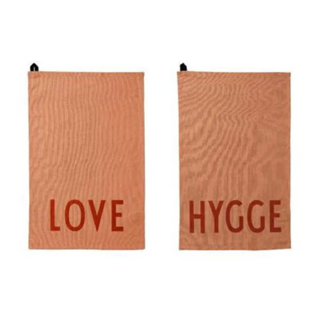 Design Letters Geschirrtuch 2er-Set Favourite Love Hygge beige