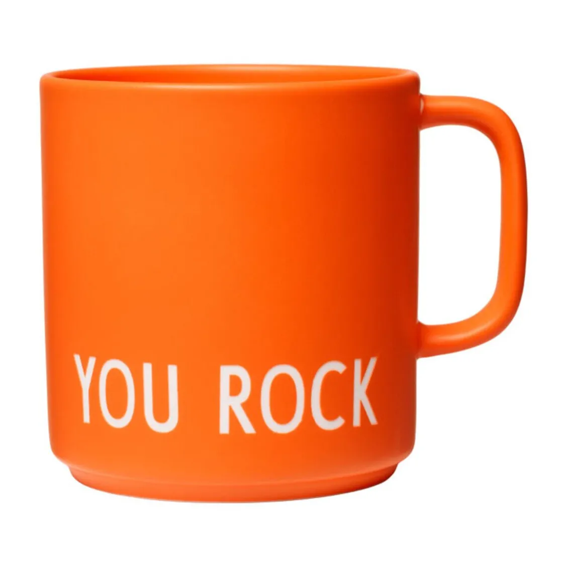 Design Letters Henkelbecher 8 cm Favourite Your Rock orange