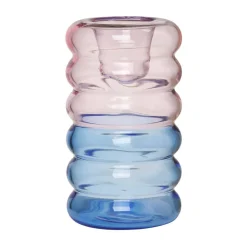 Weihnachtskerzen<Design Letters Kerzenständer 9 cm Hoop pink/blau