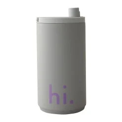 Design Letters Reisebecher hi. 0,35 l grau