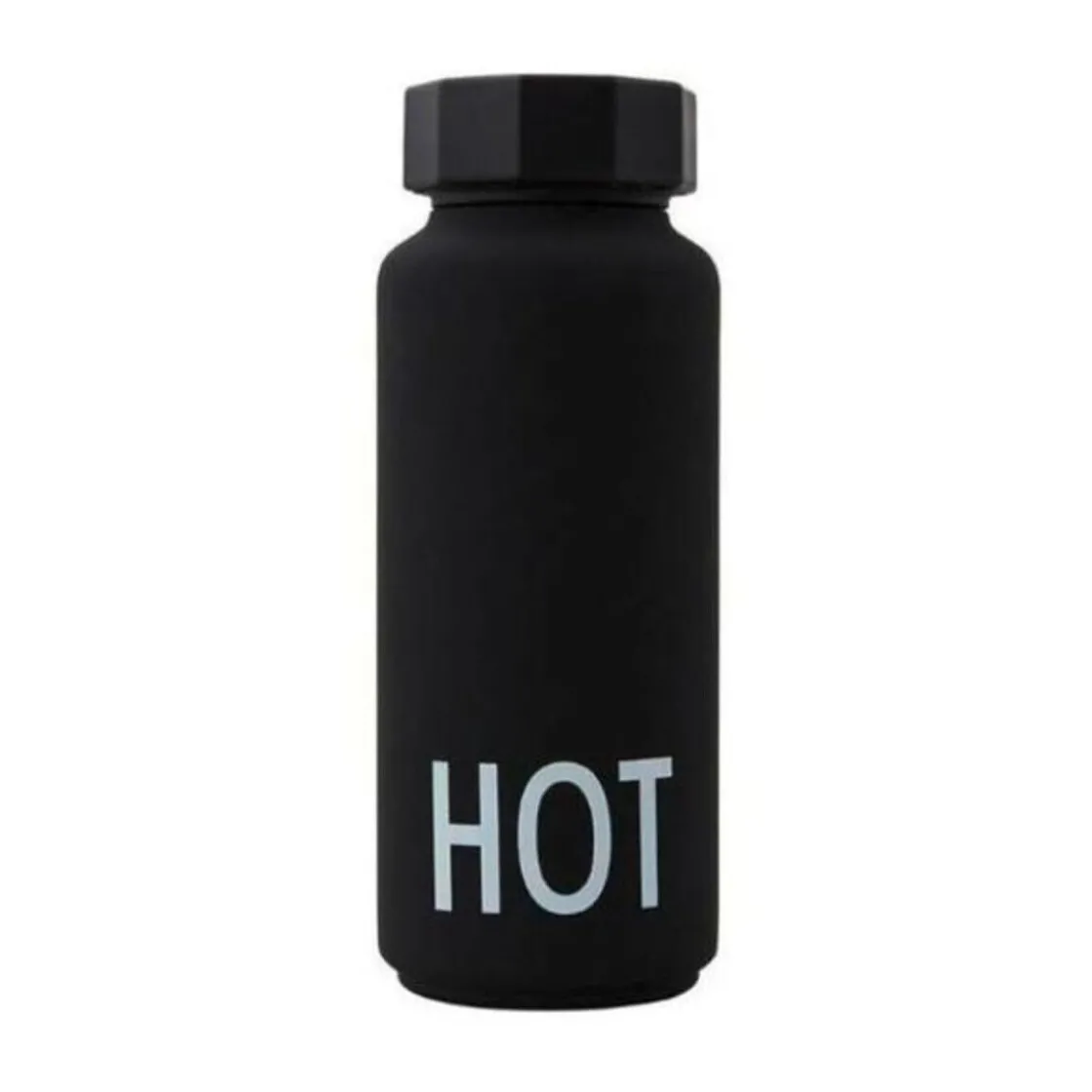 Design Letters Thermoflasche 0,5 l Hot&Cold Hot schwarz