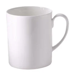 Kaffeetassen|Becher<Dibbern Henkelbecher 0,45 l Fine Bone China Konisch-Zylindrisch weiß