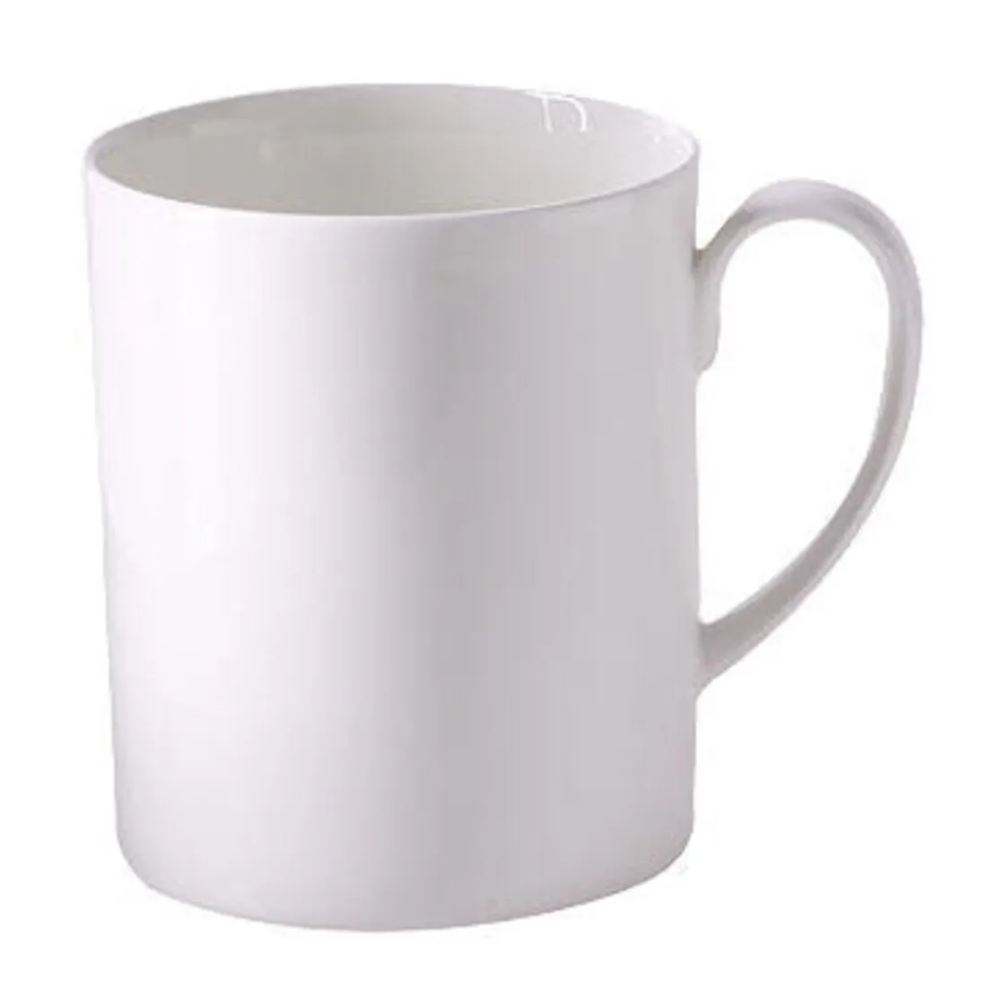 Kaffeetassen|Becher<Dibbern Henkelbecher 0,45 l Fine Bone China Konisch-Zylindrisch weiß