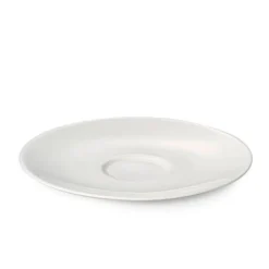 Kaffeeuntertassen<Dibbern Kaffeeuntertasse Fine Bone China Coupe weiß