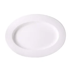 Dibbern Platte oval 34 cm Fine Bone China Classic weiß
