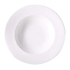 Suppenteller<Dibbern Teller tief 19 cm Bone China weiss