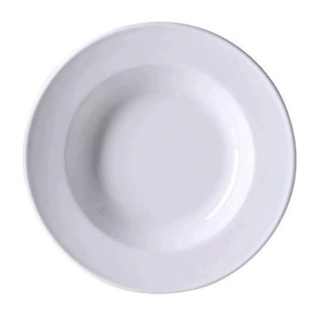 Dibbern Teller tief 23 cm Fahne Solid Color weiss